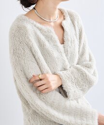 RIVE DROITE | 【リバイバル/着映え】ダブルフェイスシャギーカーデ・2(カーディガン/ボレロ)