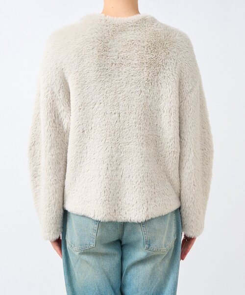 RIVE DROITE（リヴドロワ）の「【リバイバル/着映え】ダブルフェイスシャギーカーデ・2（カーディガン/ボレロ・レディース・グレイッシュベージュ/ブルー/ブラウン・FREE）」の16枚目の写真