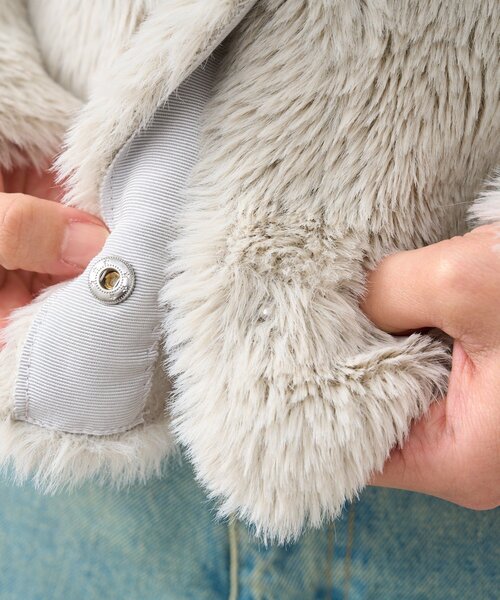 RIVE DROITE（リヴドロワ）の「【リバイバル/着映え】ダブルフェイスシャギーカーデ・2（カーディガン/ボレロ・レディース・グレイッシュベージュ/ブルー/ブラウン・FREE）」の13枚目の写真