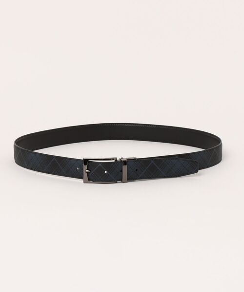 TAKA-Q（タカキュー）の「【リバーシブル 表牛革】タカキュー シングルピンベルト（ベルト・メンズ・ネイビー/ブラック・FREE）」の4枚目の写真