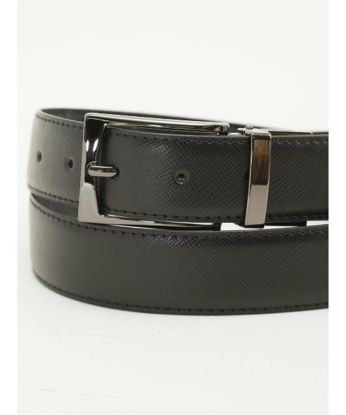 TAKA-Q（タカキュー）の「【リバーシブル 表牛革】タカキュー シングルピンベルト（ベルト・メンズ・ネイビー/ブラック・FREE）」の10枚目の写真