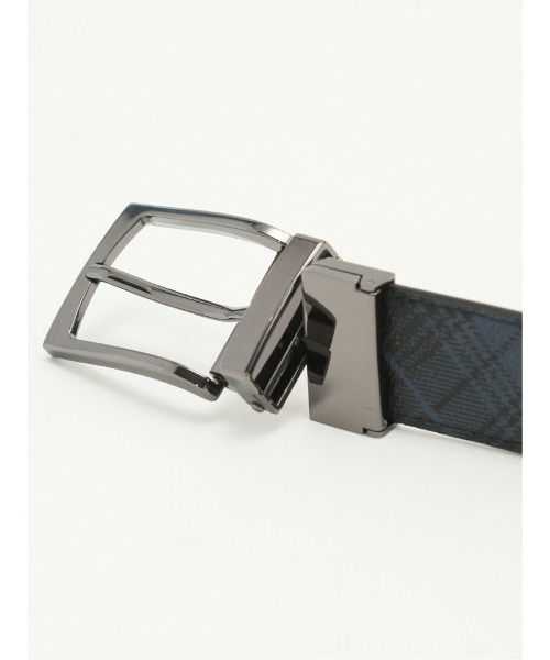 TAKA-Q（タカキュー）の「【リバーシブル 表牛革】タカキュー シングルピンベルト（ベルト・メンズ・ネイビー/ブラック・FREE）」の7枚目の写真