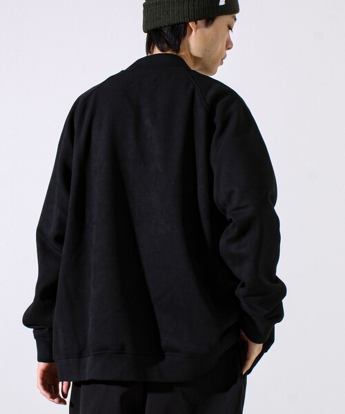 GLOSTER（グロスター）の「【秋の新定番】フェイクスエードMA-1ジップブルゾン（ブルゾン・メンズ・ブラック/オリーブ/ピンク・S/M/L）」の11枚目の写真