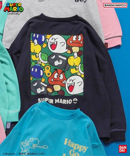 マリオ セール】スーパーマリオ ボックスTシャツ（Tシャツ/カットソー