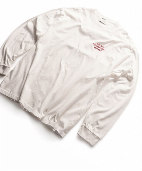 WESTERN HYDRODYNAMIC RESEARCH(ウェスタンハイドロダイナミックリサーチ)の「【Western Hydrodynamic Research/ウェスタン ハイドロダイナミック リサーチ】WORKER LS T JP JAPAN LIMITED バックプリント ブランドロゴ ワンポイント 刺繍 ロンT(Tシャツ/カットソー・メンズ・ホワイト系その他/ホワイト/ネイビー・LARGE/MEDIUM/X-LARGE)」の16枚目の写真