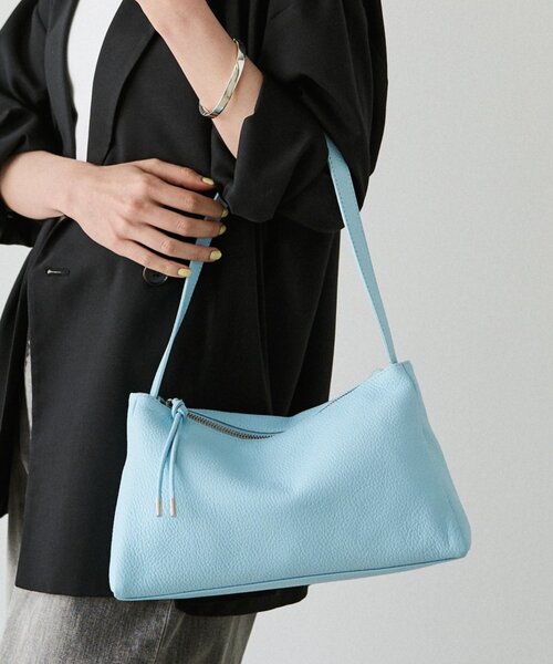 russet（ラシット）の「レザー2WAYショルダーバッグ（ショルダーバッグ・レディース・アイボリー/ブラック/ダークブラウン/サックスブルー・FREE）」の4枚目の写真