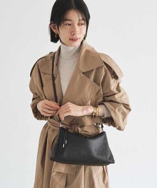 russet（ラシット）の「レザー2WAYショルダーバッグ（ショルダーバッグ・レディース・アイボリー/ブラック/ダークブラウン/サックスブルー・FREE）」の19枚目の写真