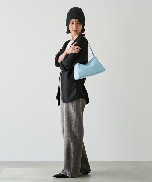 russet（ラシット）の「レザー2WAYショルダーバッグ（ショルダーバッグ・レディース・アイボリー/ブラック/ダークブラウン/サックスブルー・FREE）」の13枚目の写真