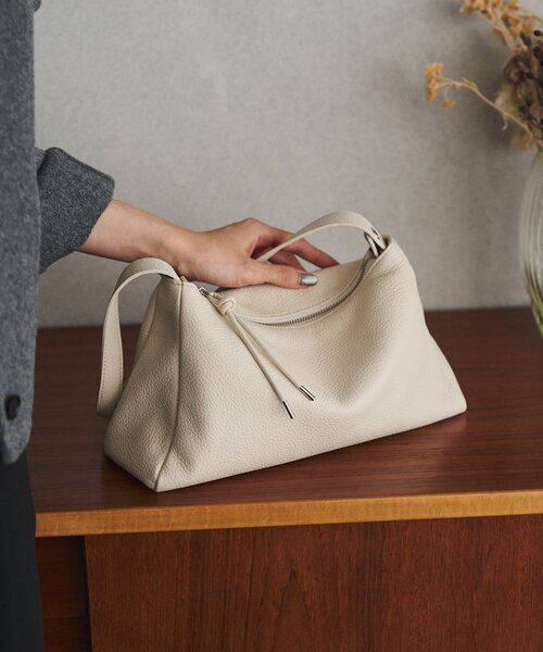 1582　ラシット　ショルダーバッグ　2way　キャンバス　ベージュ　タグ付新品 レザー2WAYショルダーバッグ（ショルダーバッグ）｜russet（ラシット