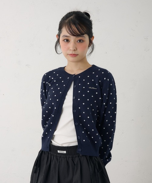 FCMM（エフシーエムエム）の「【日本限定】DOT CARDIGAN / ドットカーディガン（カーディガン/ボレロ・レディース・グレー/ネイビー/ホワイト/レッド・SMALL/MEDIUM）」の3枚目の写真