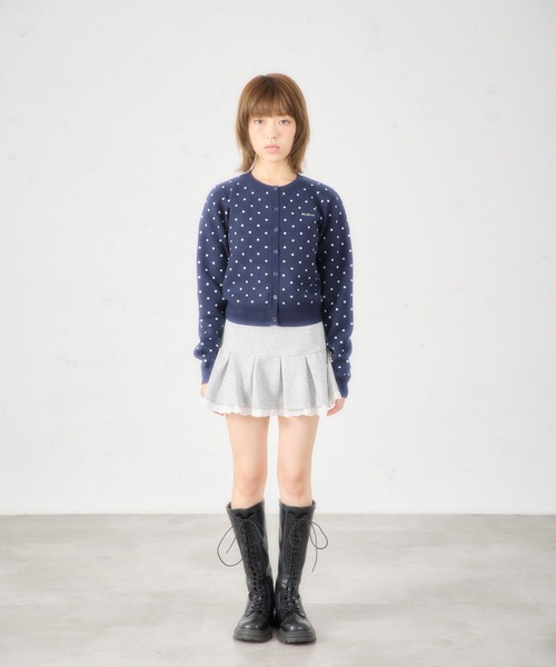 FCMM（エフシーエムエム）の「【日本限定】DOT CARDIGAN / ドットカーディガン（カーディガン/ボレロ・レディース・グレー/ネイビー/ホワイト/レッド・SMALL/MEDIUM）」の14枚目の写真