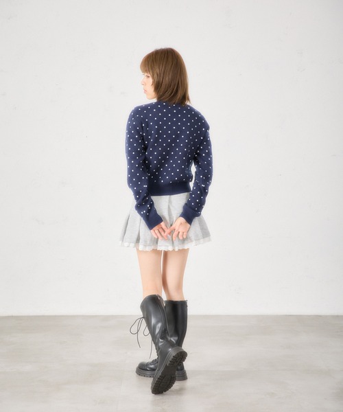 FCMM（エフシーエムエム）の「【日本限定】DOT CARDIGAN / ドットカーディガン（カーディガン/ボレロ・レディース・グレー/ネイビー/ホワイト/レッド・SMALL/MEDIUM）」の15枚目の写真