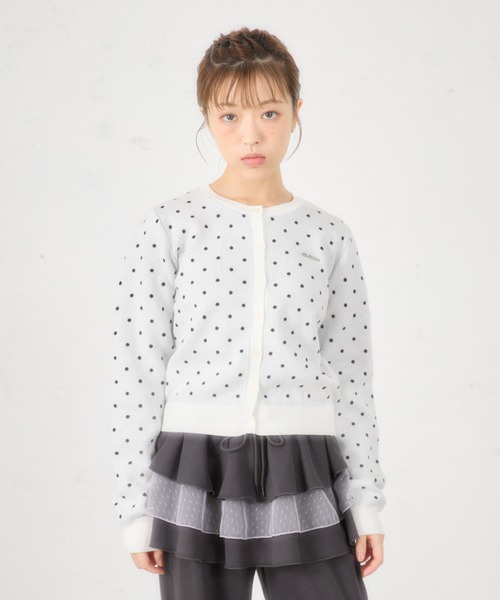 FCMM（エフシーエムエム）の「【日本限定】DOT CARDIGAN / ドットカーディガン（カーディガン/ボレロ・レディース・グレー/ネイビー/ホワイト/レッド・SMALL/MEDIUM）」の17枚目の写真