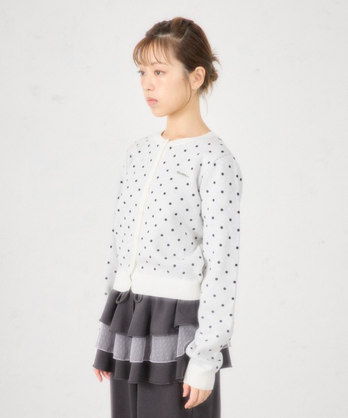 FCMM（エフシーエムエム）の「【日本限定】DOT CARDIGAN / ドットカーディガン（カーディガン/ボレロ・レディース・グレー/ネイビー/ホワイト/レッド・SMALL/MEDIUM）」の18枚目の写真