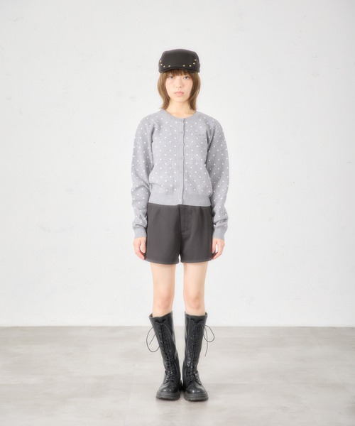 FCMM（エフシーエムエム）の「【日本限定】DOT CARDIGAN / ドットカーディガン（カーディガン/ボレロ・レディース・グレー/ネイビー/ホワイト/レッド・SMALL/MEDIUM）」の8枚目の写真