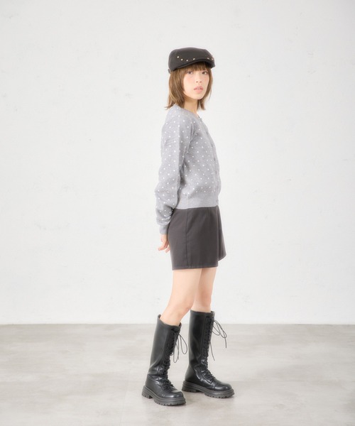 FCMM（エフシーエムエム）の「【日本限定】DOT CARDIGAN / ドットカーディガン（カーディガン/ボレロ・レディース・グレー/ネイビー/ホワイト/レッド・SMALL/MEDIUM）」の9枚目の写真