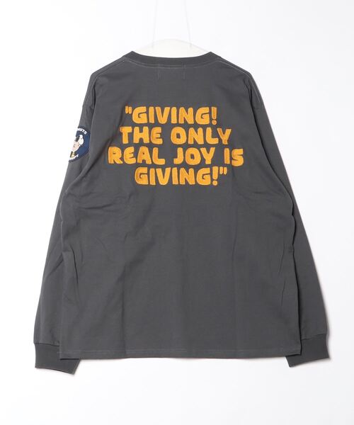 AVIREX(アヴィレックス)の「《AVIREX × PEANUTS》LONGSLEEVE T-SHIRT / ロングスリーブTシャツ / ピーナッツ / アヴィレックス(Tシャツ/カットソー・メンズ・チャコール/ナチュラル・XX-LARGE/X-LARGE/LARGE/MEDIUM)」の22枚目の写真