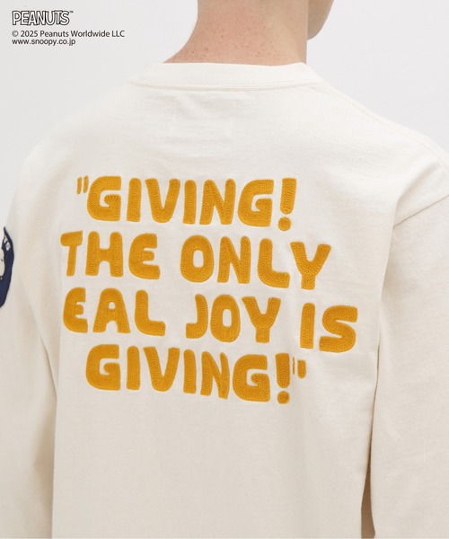 AVIREX(アヴィレックス)の「《AVIREX × PEANUTS》LONGSLEEVE T-SHIRT / ロングスリーブTシャツ / ピーナッツ / アヴィレックス(Tシャツ/カットソー・メンズ・チャコール/ナチュラル・XX-LARGE/X-LARGE/LARGE/MEDIUM)」の11枚目の写真