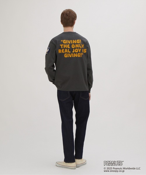 AVIREX(アヴィレックス)の「《AVIREX × PEANUTS》LONGSLEEVE T-SHIRT / ロングスリーブTシャツ / ピーナッツ / アヴィレックス(Tシャツ/カットソー・メンズ・チャコール/ナチュラル・XX-LARGE/X-LARGE/LARGE/MEDIUM)」の16枚目の写真