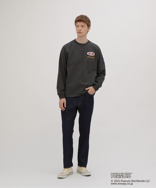 AVIREX(アヴィレックス)の「《AVIREX × PEANUTS》LONGSLEEVE T-SHIRT / ロングスリーブTシャツ / ピーナッツ / アヴィレックス(Tシャツ/カットソー・メンズ・チャコール/ナチュラル・XX-LARGE/X-LARGE/LARGE/MEDIUM)」の18枚目の写真
