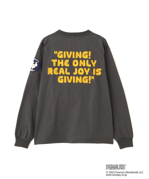 AVIREX(アヴィレックス)の「《AVIREX × PEANUTS》LONGSLEEVE T-SHIRT / ロングスリーブTシャツ / ピーナッツ / アヴィレックス(Tシャツ/カットソー・メンズ・チャコール/ナチュラル・XX-LARGE/X-LARGE/LARGE/MEDIUM)」の21枚目の写真