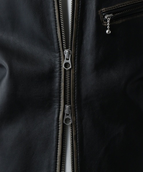 HARE（ハレ）の「フォームレスレザーブルゾン(HARE)（ブルゾン・メンズ・ブラック系その他/ブラック・SMALL/MEDIUM）」の13枚目の写真