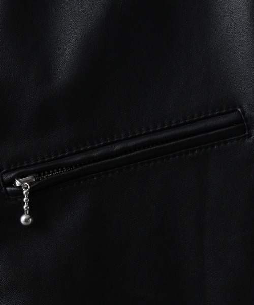 HARE（ハレ）の「フォームレスレザーブルゾン(HARE)（ブルゾン・メンズ・ブラック系その他/ブラック・SMALL/MEDIUM）」の12枚目の写真