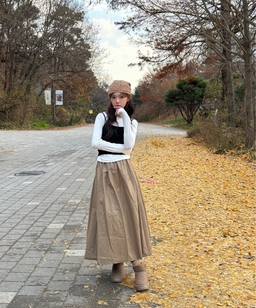 Vini（ヴィニ）の「裏起毛キルティングブーツ（ブーツ・レディース・ブラック/ライトブラウン・MEDIUM）」の19枚目の写真