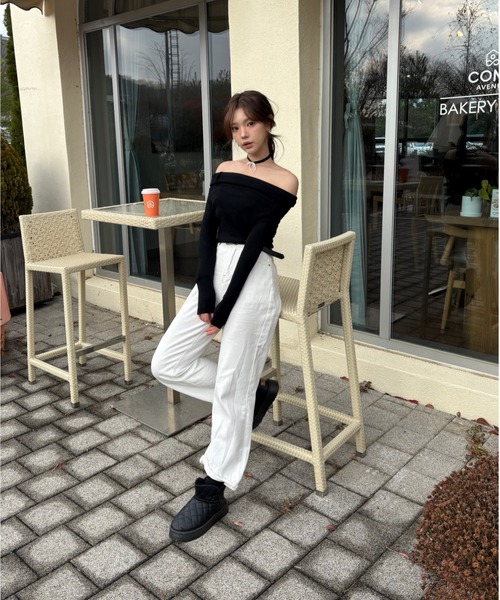 Vini（ヴィニ）の「裏起毛キルティングブーツ（ブーツ・レディース・ブラック/ライトブラウン・MEDIUM）」の10枚目の写真