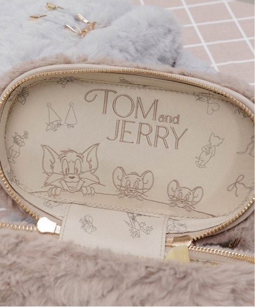 RANDA(ランダ)の「【TOM and JERRY】ミラー付きバニティバッグ(ショルダーバッグ・レディース・グレー/ベージュ/ピンク・FREE)」の18枚目の写真