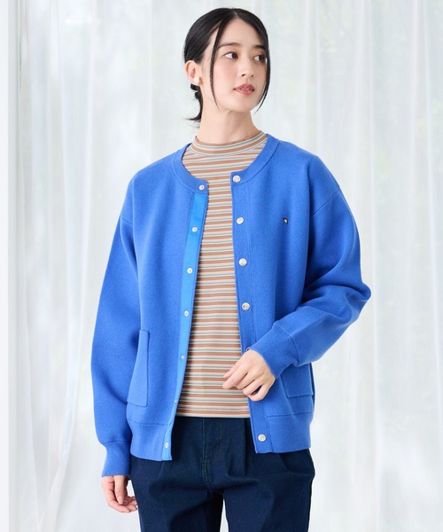 Arnold Palmer（アーノルドパーマー）の「シェア スウェットライクニット カーディガン（カーディガン/ボレロ・レディース・杢グレー/ブルー/ブラック・LL/L/M/S/XS）」の2枚目の写真