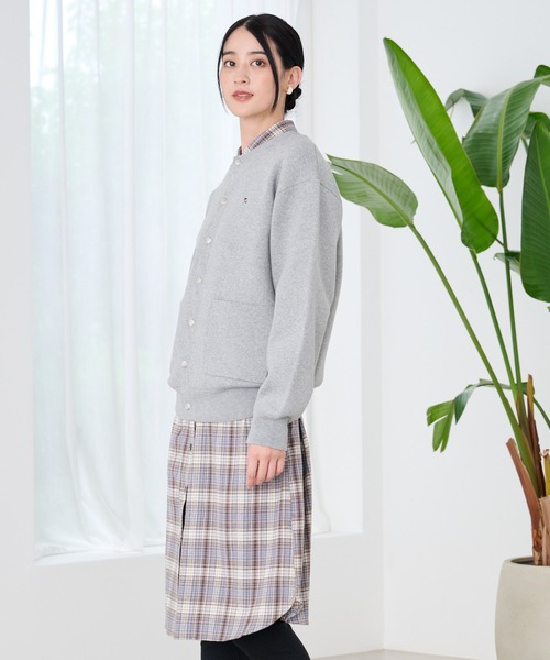 Arnold Palmer（アーノルドパーマー）の「シェア スウェットライクニット カーディガン（カーディガン/ボレロ・レディース・杢グレー/ブルー/ブラック・LL/L/M/S/XS）」の5枚目の写真