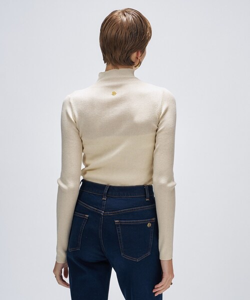 cloenc（クロエンス）の「【手洗い可】シルクカシミヤ混ハイネックニット（ニット/セーター・レディース・ブラック系8/グレー系4/ホワイト系9/ブラウン系8・02）」の8枚目の写真