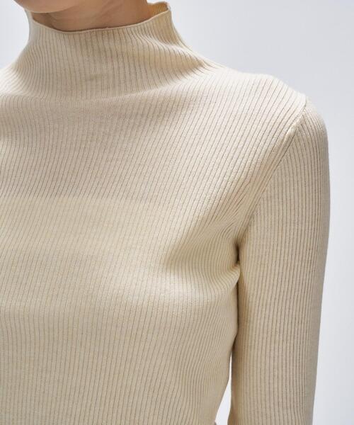 cloenc（クロエンス）の「【手洗い可】シルクカシミヤ混ハイネックニット（ニット/セーター・レディース・ブラック系8/グレー系4/ホワイト系9/ブラウン系8・02）」の9枚目の写真