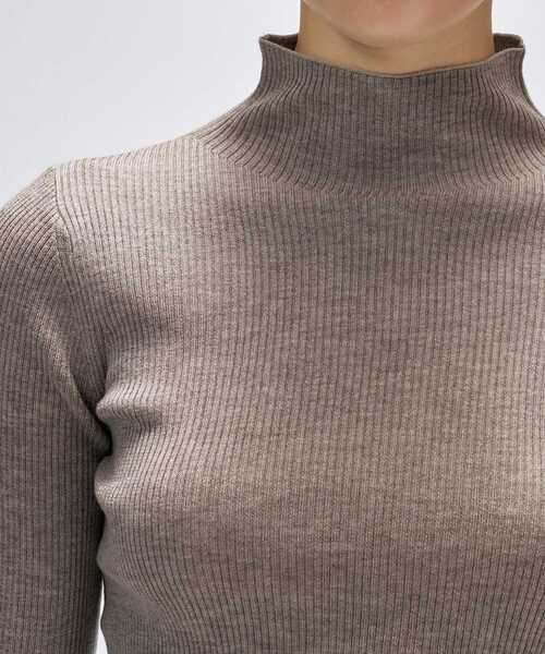 cloenc（クロエンス）の「【手洗い可】シルクカシミヤ混ハイネックニット（ニット/セーター・レディース・ブラック系8/グレー系4/ホワイト系9/ブラウン系8・02）」の14枚目の写真