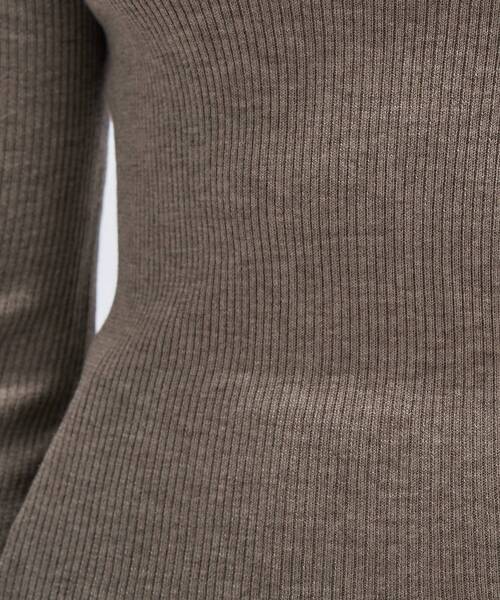 cloenc（クロエンス）の「【手洗い可】シルクカシミヤ混ハイネックニット（ニット/セーター・レディース・ブラック系8/グレー系4/ホワイト系9/ブラウン系8・02）」の16枚目の写真