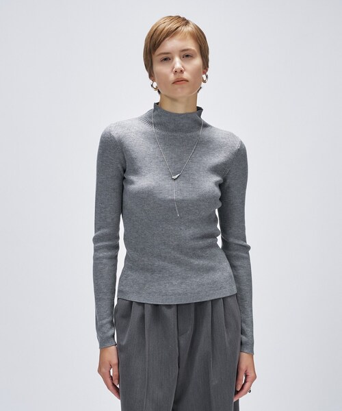 cloenc（クロエンス）の「【手洗い可】シルクカシミヤ混ハイネック