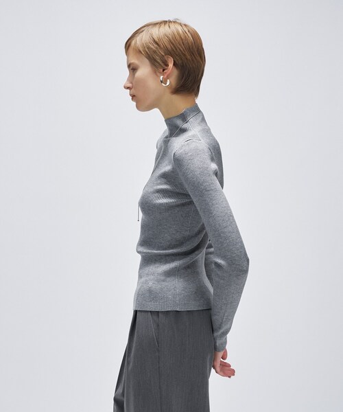 cloenc（クロエンス）の「【手洗い可】シルクカシミヤ混ハイネックニット（ニット/セーター・レディース・ブラック系8/グレー系4/ホワイト系9/ブラウン系8・02）」の20枚目の写真
