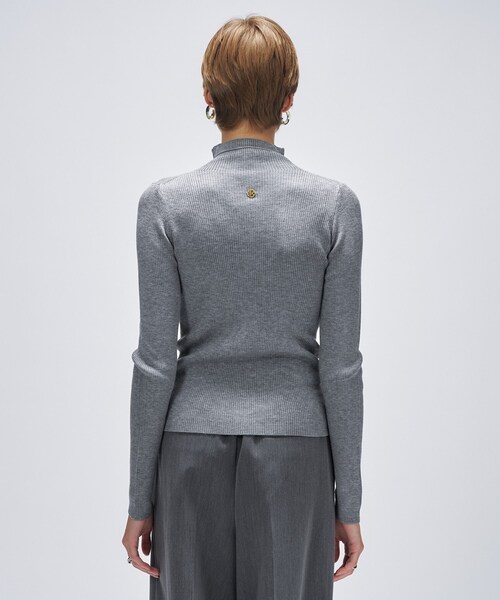 cloenc（クロエンス）の「【手洗い可】シルクカシミヤ混ハイネックニット（ニット/セーター・レディース・ブラック系8/グレー系4/ホワイト系9/ブラウン系8・02）」の21枚目の写真
