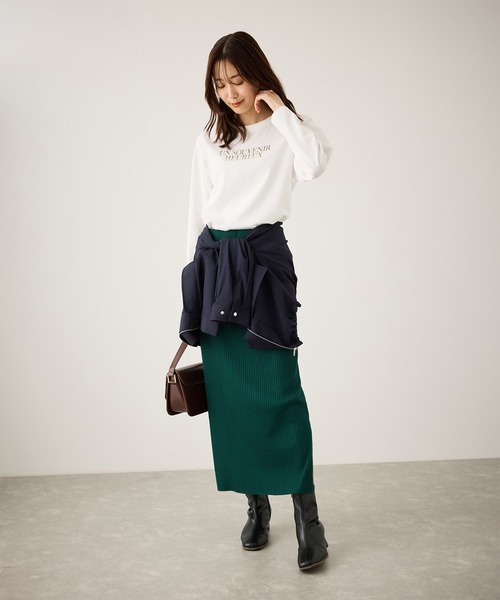 ROPE' PICNIC(ロペピクニック)の「汗染み防止アソートロゴロングスリーブTシャツ/UVカット・接触冷感(Tシャツ/カットソー・レディース・ホワイト/ホワイト系その他/ホワイト系その他2・FREE)」の21枚目の写真