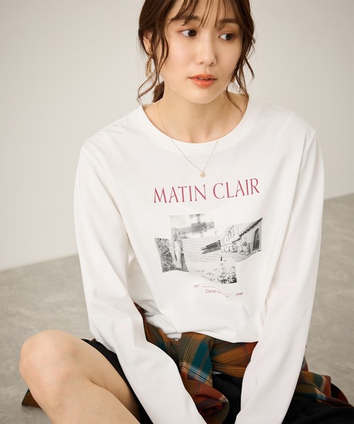 ROPE' PICNIC(ロペピクニック)の「汗染み防止アソートロゴロングスリーブTシャツ/UVカット・接触冷感(Tシャツ/カットソー・レディース・ホワイト/ホワイト系その他/ホワイト系その他2・FREE)」の11枚目の写真