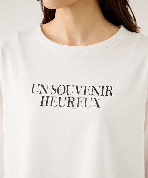 ROPE' PICNIC(ロペピクニック)の「汗染み防止アソートロゴロングスリーブTシャツ/UVカット・接触冷感(Tシャツ/カットソー・レディース・ホワイト/ホワイト系その他/ホワイト系その他2・FREE)」の5枚目の写真