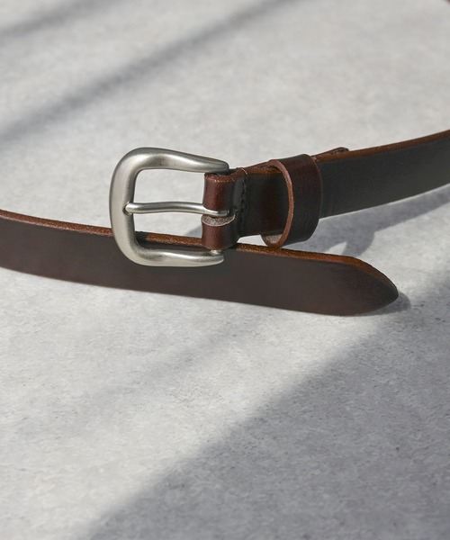 An+u(アンユー)の「25mm レザーベルト(ベルト・メンズ・ブラック/オリーブ/ネイビー/ダークブラウン/キャメル/レッド・ONE SIZE)」の10枚目の写真