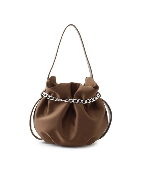 ADAM ET ROPE'(アダムエロペ)の「【サステナブル】チェーン巾着バッグ(ハンドバッグ・レディース・ブラック/ブラウン・FREE)」の16枚目の写真