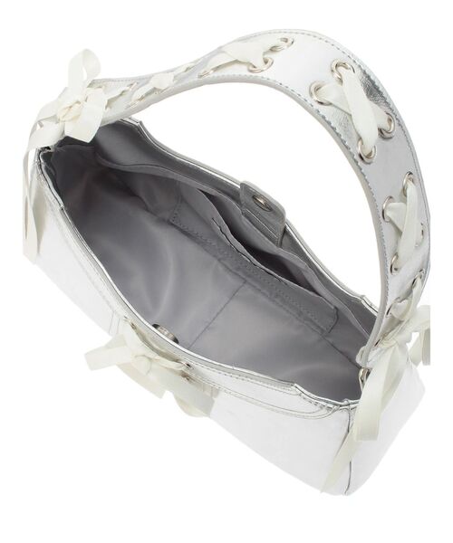 jouetie(ジュエティ)の「レースアップリボンハンドバッグ(ハンドバッグ・レディース・ボルドー/ブラック/シルバー・FREE)」の17枚目の写真