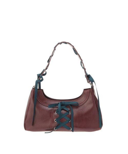 jouetie(ジュエティ)の「レースアップリボンハンドバッグ(ハンドバッグ・レディース・ボルドー/ブラック/シルバー・FREE)」の20枚目の写真