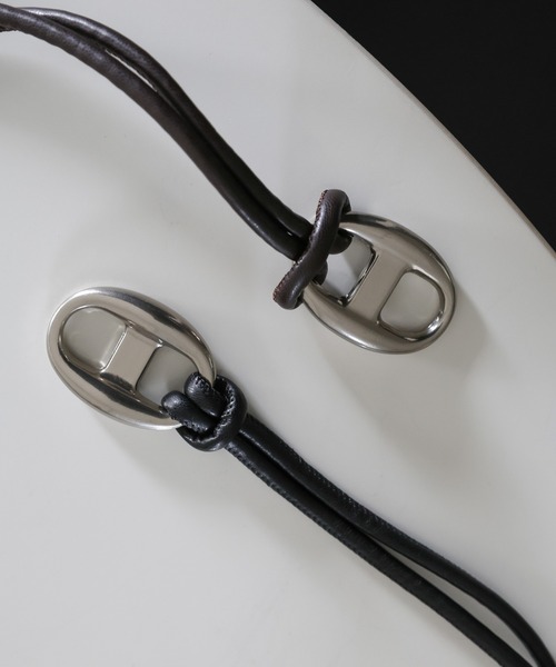 select MOCA（セレクトモカ）の「メタルモチーフコードベルト（ベルト・レディース・ブラック/ブラウン・FREE）」の14枚目の写真