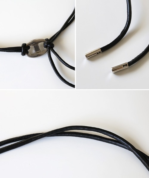 select MOCA（セレクトモカ）の「メタルモチーフコードベルト（ベルト・レディース・ブラック/ブラウン・FREE）」の19枚目の写真