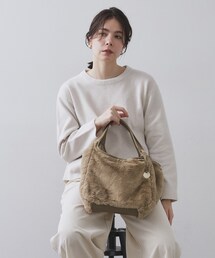OPAQUE.CLIP | 【フェイクファー／キルティング】くり手ミドルトートバッグ(トートバッグ)