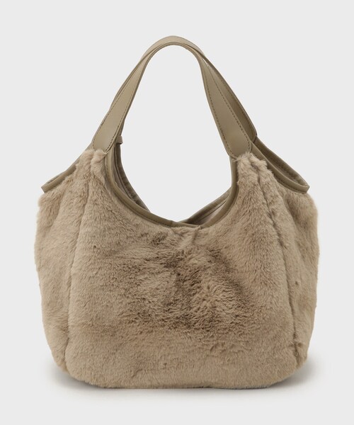 OPAQUE.CLIP（オペークドットクリップ）の「【フェイクファー／キルティング】くり手ミドルトートバッグ（トートバッグ・レディース・チャコールグレー/ブラック/ブラウン系その他5/ベージュ系6・00）」の18枚目の写真